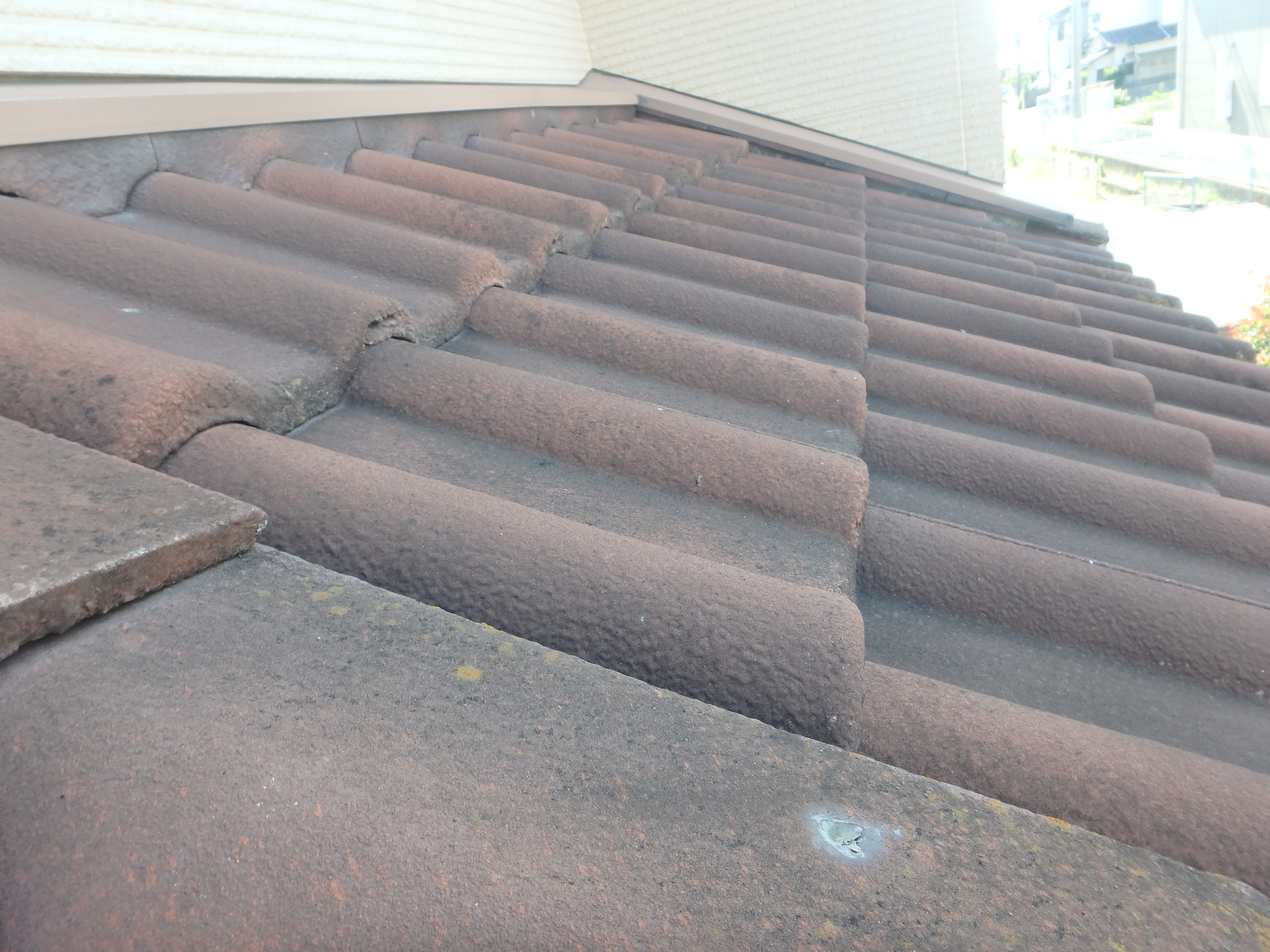 徳島県　藍住町　施工前　屋根　劣化