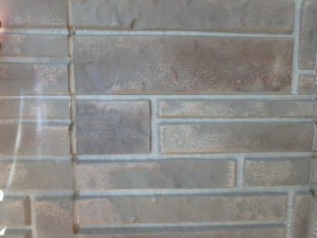 徳島県　石井町　施工前　タイル調サイディング　色褪せ