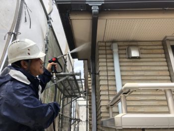 徳島県 昭和町 高圧洗浄 軒天井