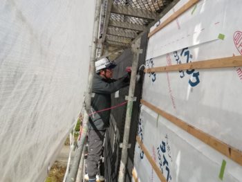 徳島県　阿南市　長生町　大工工事　外壁　カバー　ガルバリウム鋼板
