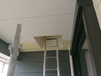 徳島県　阿南市　長生町　大工工事　軒天井　張り替え