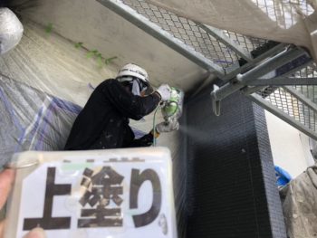 徳島県　鮎喰町　上塗り　外壁　塗装　