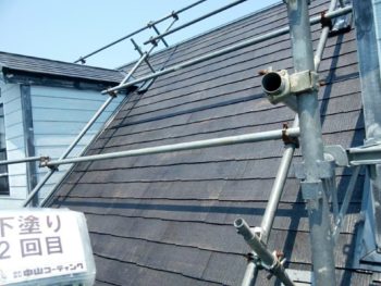 徳島県　藍住町　屋根　下塗り　塗装後