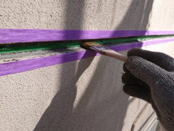 徳島県　かちどき橋　コーキング　目地　プライマー