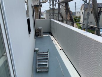 徳島県　松茂町　手すり壁　張り替え　施工後