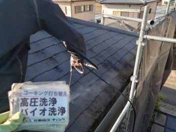 徳島県　藍住町　洗浄　屋根　苔