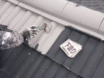 徳島県　北沖洲　屋根塗装　下塗り