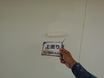 徳島県　上板町　外壁　塗装　上塗り