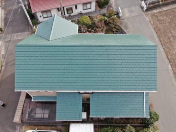 阿南市　羽ノ浦町　施工後　屋根　ルーフガードフッ素