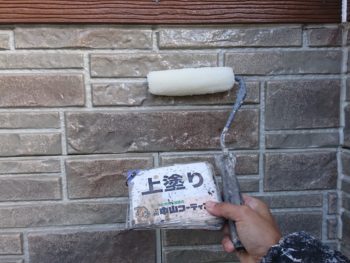 徳島県　小松島市　外壁　塗装　サイディング　上塗り