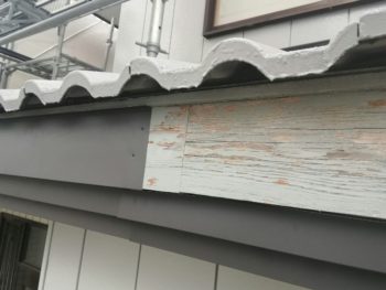 徳島県　石井町　板金工事　破風　鼻隠し