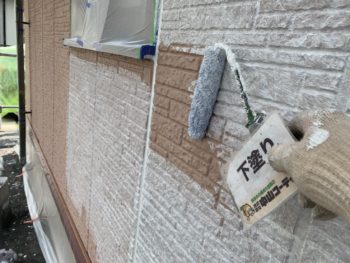 徳島 八万 外壁 塗装 下塗り