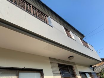 徳島県　新浜町　施工後　軒天井