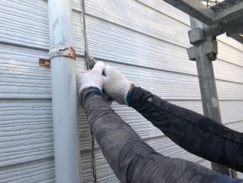 徳島県　藍住町　コーキング　撤去