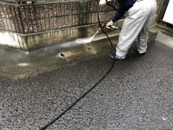 徳島県　鮎喰町　洗浄　土間