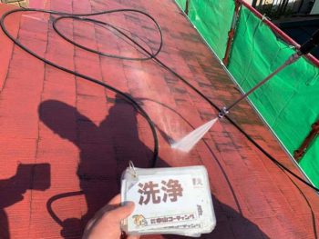 徳島県　大麻町　高圧洗浄　屋根　汚れ