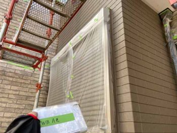 徳島県　北田宮　外壁　塗装後　ベランダ　A色