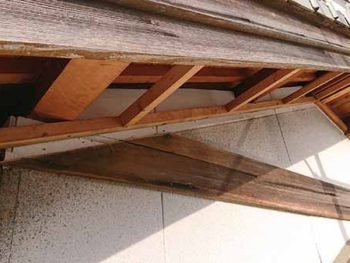 徳島県　張替え工事　軒　内部