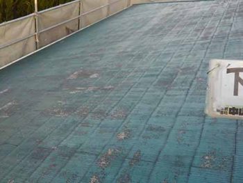 徳島県　大麻町　屋根塗装　下塗り後