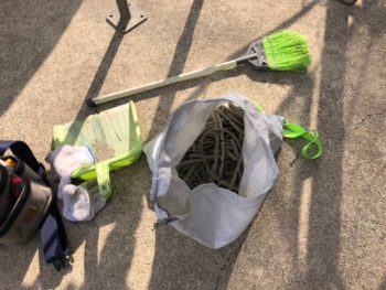 徳島県　名東町　コーキング　撤去　土嚢袋