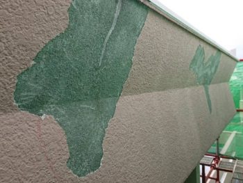 徳島県　中島田町　外壁塗装　下地調整