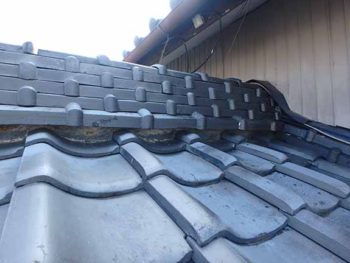 徳島県　徳島市　北田宮　施工前　屋根