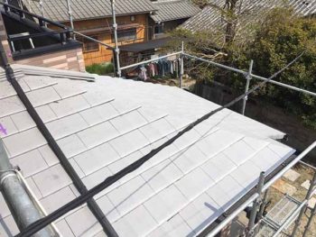 徳島県　撫養町　屋根塗装　下塗り