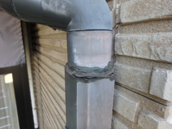 徳島県　八万町　施行前　雨樋