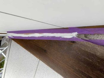 徳島県　張替え工事　軒板　コーキング