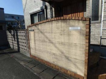 徳島県　北田宮　施工前　目隠し