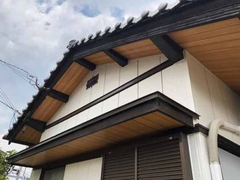 徳島県　羽ノ浦町　施工後　破風　鼻隠し