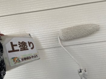 徳島県　沖洲町　外壁　塗装　上塗り