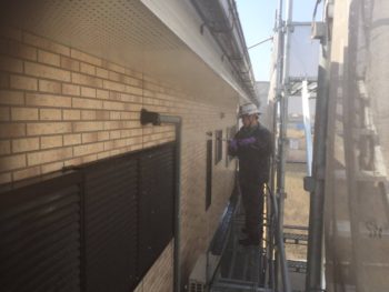 徳島県　川内町　高圧洗浄　外壁　目地