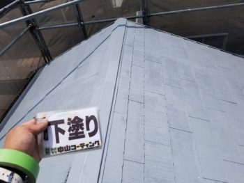 徳島県 板野郡 屋根塗装後 下塗り