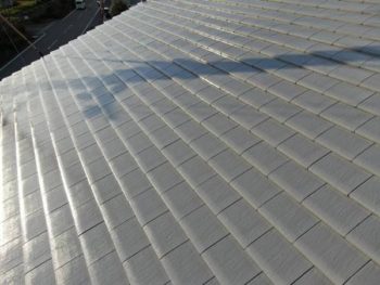 徳島県　川内町　施工後　屋根　アップ