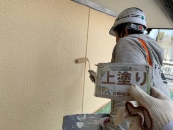 徳島県　板野郡　北島町　外壁　塗装　上塗り