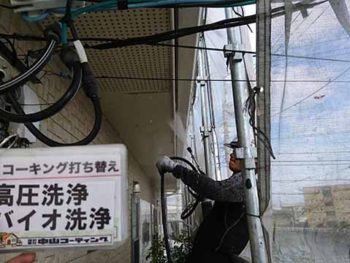 徳島県　城東町　病院　高圧洗浄　雨樋