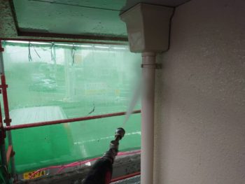 徳島県　中島田町　高圧洗浄　雨樋