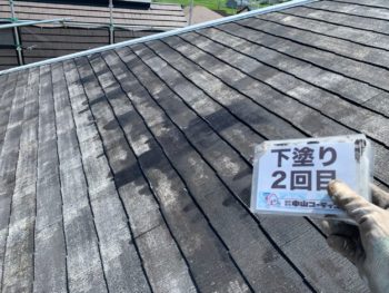 徳島　屋根　四回塗り　塗替え