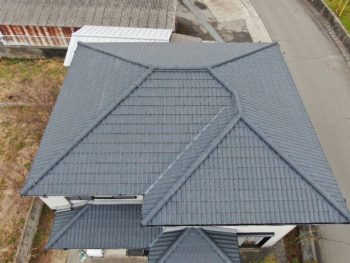 屋根塗装　無機　美馬市