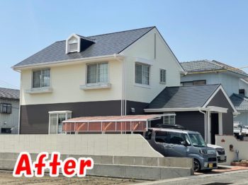 板野郡藍住町　屋根・外壁塗装　施工後