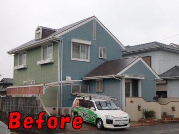 板野郡藍住町　外壁塗装　施工前