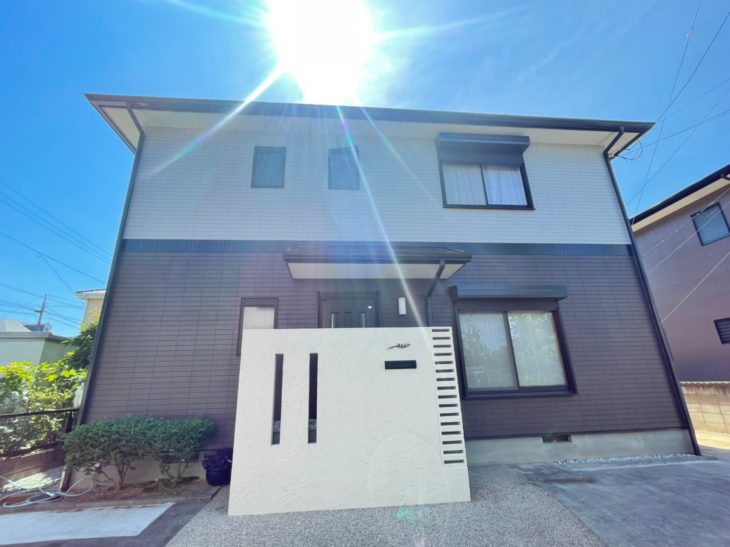  住友林業のタイル調サイディング　塗装施工例　徳島市W様