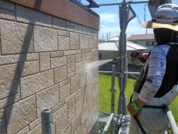 塗り替え 塗装 徳島 外壁 洗浄