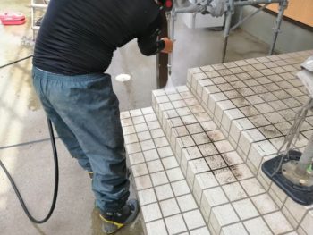 土間 タイル 塗装 徳島 外壁 洗浄