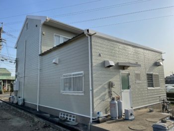 屋根　外壁塗装　付帯部　ボンフロン弱溶剤エナメル　AGC