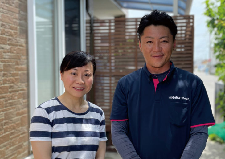   徳島市で外壁クリヤーで塗替えされ満足のお声をいただきました。