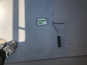 ケレン　アセトン清掃　リボール式防水1層目　材料　リボール式防水2層目　リボール式防水3層目　リボール式防水4層目　リボール式防水5層目　土台水切り塗装　シャッターBOX塗装　軒天塗装