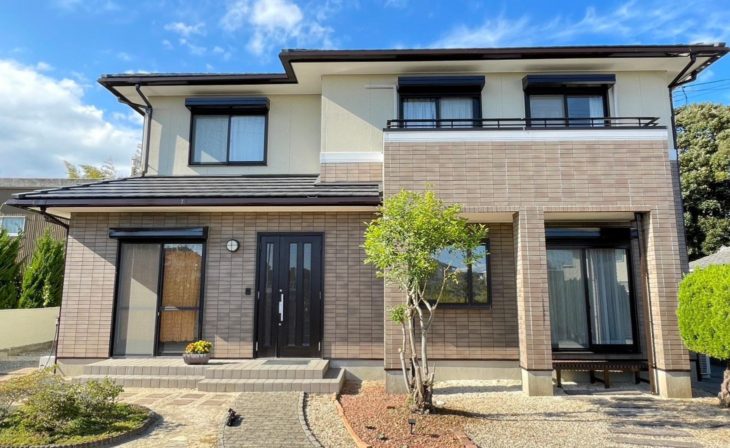 徳島県阿南市　タイル　家　施工事例