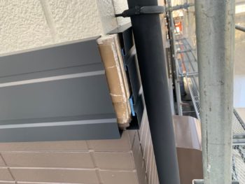 施工前　施工中　幕板カバー　コーキング　施工後